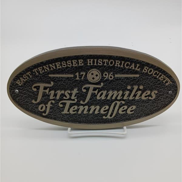 MARKER First Families of Tennessee Brass Plated