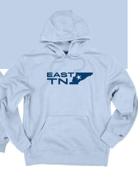 East Tennessee Logo Hamden Hood Sweatshirt - Small